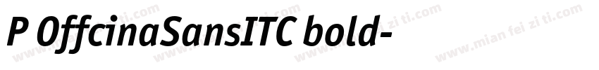 P OffcinaSansITC bold字体转换